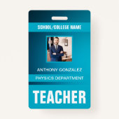 Teacher ID Kaart Badge (Voorkant)
