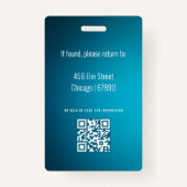 Teacher ID Kaart Badge (Achterkant)