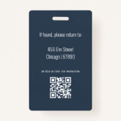 Teacher ID Kaart Badge (Achterkant)