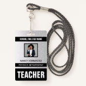 Teacher ID Kaart Badge (Voorkant met draagriem)