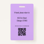 Teacher ID Kaart Badge (Achterkant)