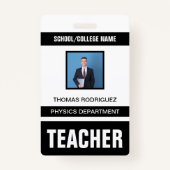 Teacher ID Kaart Badge (Voorkant)