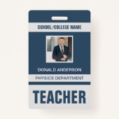 Teacher ID Kaart Badge (Voorkant)