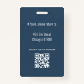 Teacher ID Kaart Badge (Achterkant)