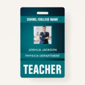 Teacher ID Kaart Badge (Voorkant)