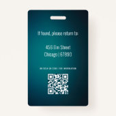 Teacher ID Kaart Badge (Achterkant)