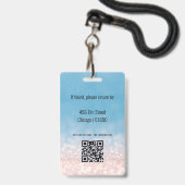Teacher ID Kaart Badge (Achterkant met lanyard)