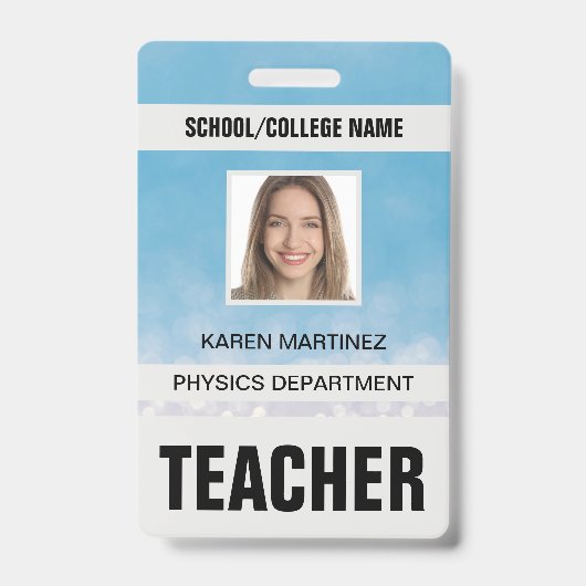 Teacher ID Kaart Badge (Voorzijde)