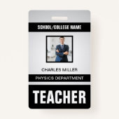 Teacher ID Kaart Badge (Voorkant)