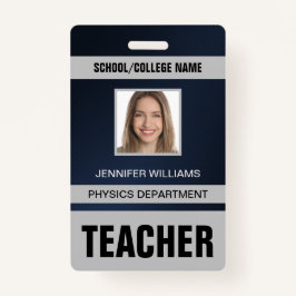 Teacher ID Kaart Badge
