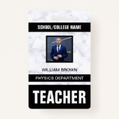 Teacher ID Kaart Badge (Voorkant)