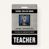 Teacher ID Kaart Badge (Voorkant)