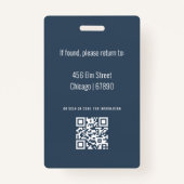 Teacher ID Kaart Badge (Achterkant)