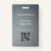 Teacher ID Kaart Badge (Achterkant)