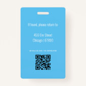 Teacher ID Kaart Badge (Achterkant)