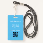 Teacher ID Kaart Badge (Achterkant met draagriem)