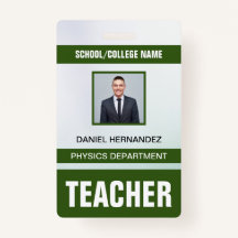 Teacher ID Kaart Badge