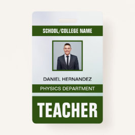 Teacher ID Kaart Badge
