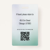 Teacher ID Kaart Badge (Achterkant)