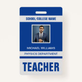 Teacher ID Kaart Badge (Voorkant)