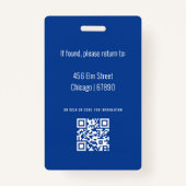 Teacher ID Kaart Badge (Achterkant)