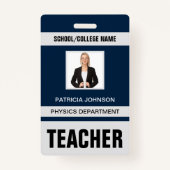 Teacher ID Kaart Badge (Voorkant)