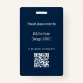 Teacher ID Kaart Badge (Achterkant)