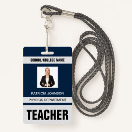 Teacher ID Kaart Badge