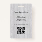 Teacher ID Kaart Badge (Achterkant)