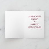 **TEACHER** INNAME CHRISTMAS TREE-MERRY CHRISTMAS FEESTDAGEN KAART (Binnen)