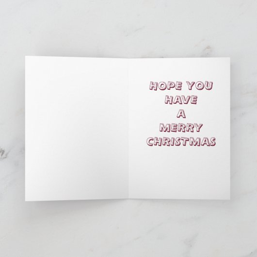 **TEACHER** INNAME CHRISTMAS TREE-MERRY CHRISTMAS FEESTDAGEN KAART (Binnen)