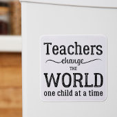 Teacher inspirerend typografie script quote magneet