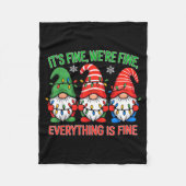 Teacher It's Fine We're Fine Everything Is Fine Gn Fleece Deken (Voorkant)