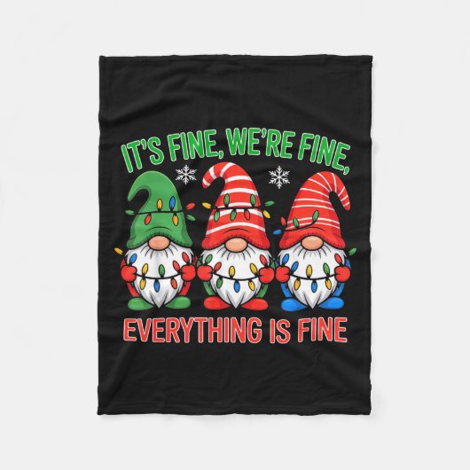 Teacher It's Fine We're Fine Everything Is Fine Gn Fleece Deken (Voorkant)