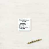 Teacher Kopieën Sticky Note (Op bureau)