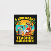 Teacher Legend Has Retired 2025 Happy Retirement P Kaart (Voorkant)