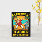 Teacher Legend Has Retired 2025 Happy Retirement P Kaart (Gele Bloem)