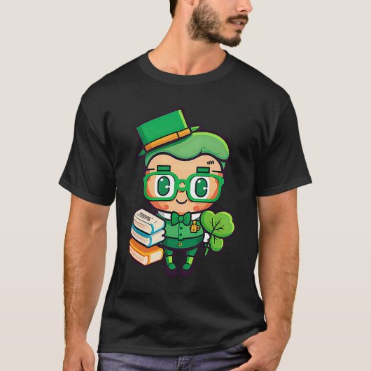 Teacher Leprechaun St Patricks Day Teacher T-shirt (Voorkant)