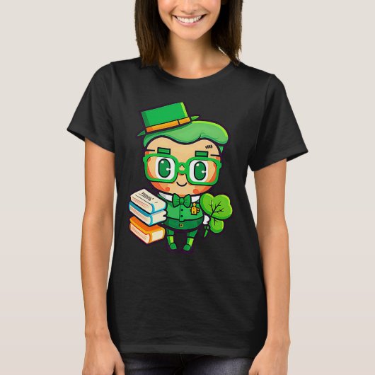 Teacher Leprechaun St Patricks Day Teacher T Shirt (Voorkant)