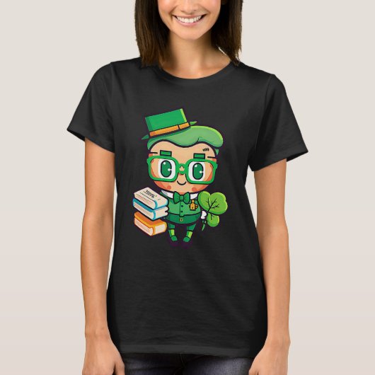 Teacher Leprechaun St Patricks Day Teacher T-shirt (Voorkant)