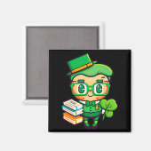 Teacher Leprechaun St Patricks Day Teacher T Shirt Magneet (Voorkant / Achterkant)