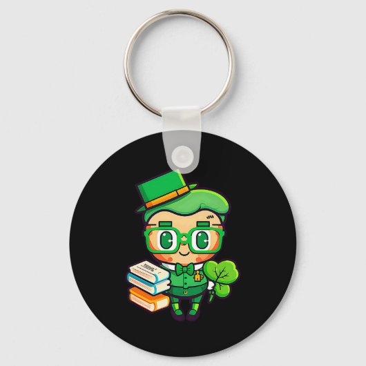 Teacher Leprechaun St Patricks Day Teacher T Shirt Sleutelhanger (Voorkant)
