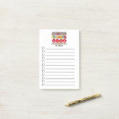 Teacher Life check list bekleed gepersonaliseerde  Post-it® Notes (Op bureau)