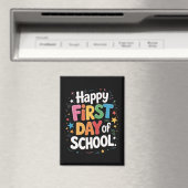 Teacher Life Gift Gelukkige eerste schooldag Magneet (Insitu (Vaatwasser))