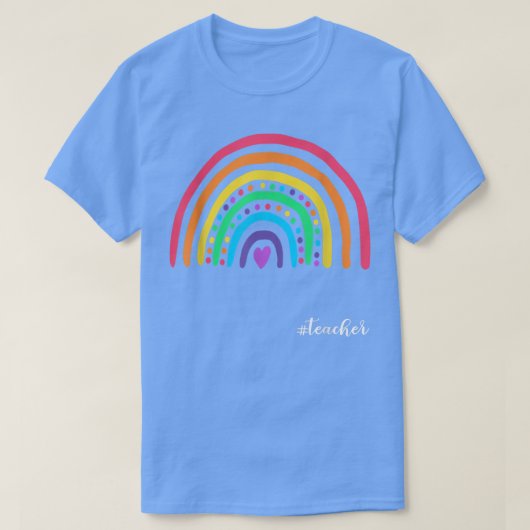 Teacher Life Rainbow Teacher Cute Motivation T-shirt (Design voorkant)