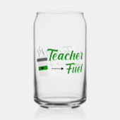 Teacher Life Schattigee School kan glasfolie verpa Blikvorm Glas (Achterkant)