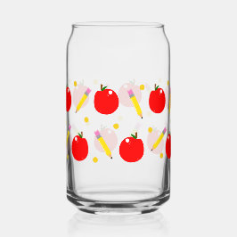 Teacher Life Schattigee School kan glasfolie verpa Blikvorm Glas