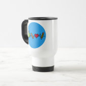Teacher Life Travel Mug – Schattige hartslagontwer Reisbeker (Voorkant links)