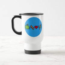 Teacher Life Travel Mug – Schattige hartslagontwer
