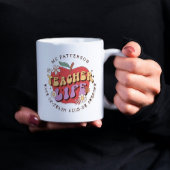 Teacher Life Wake Teach School gepersonaliseerde n Koffiemok